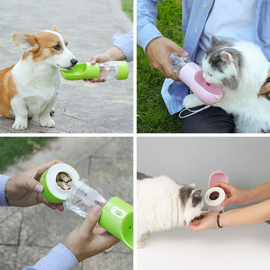 Bottle&Bowl™ | Gourde pour chien - Chien Colleux